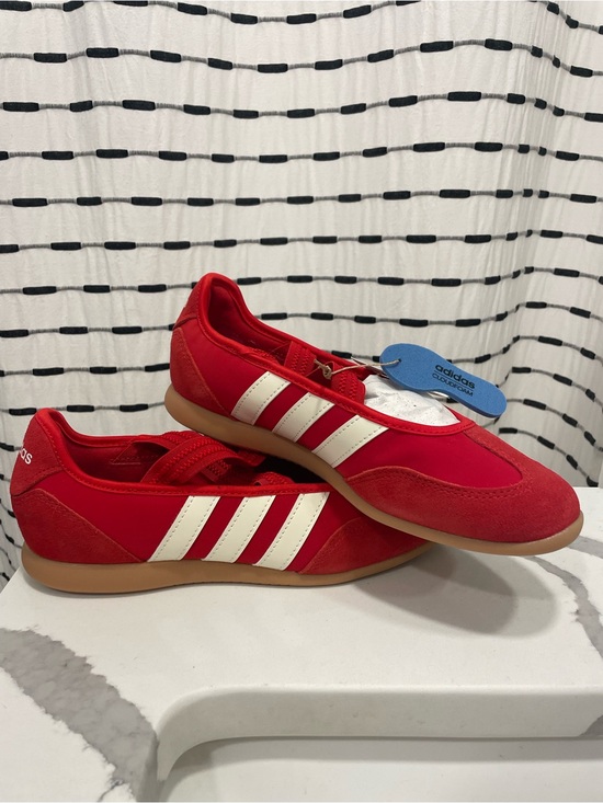 adidas Shoes - adidas Red and White Samba-Style Sneakers